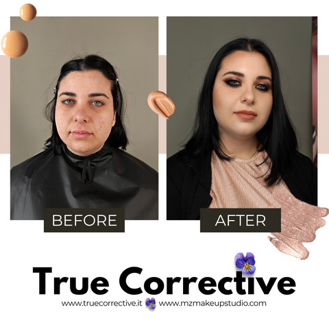 True Corrective: Veronica S. TC12 • Corso di Make Up online su Pelle Asfittica in Cream e Gel Technique