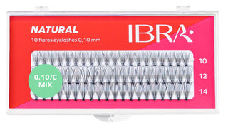 Ibra Make Up - Ciglia finte a ciuffetto Natural Mix