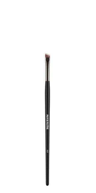 Nastelle - N117 Angled Eyebrow & Eyeliner Brush - MUtinArt Make Up Store